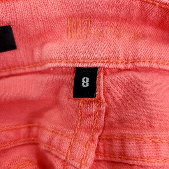 Kut From The Kloth Denim Shorts Women's 8 Pink Stretch Natalie Bermuda Mid Rise - Picture 8 of 11